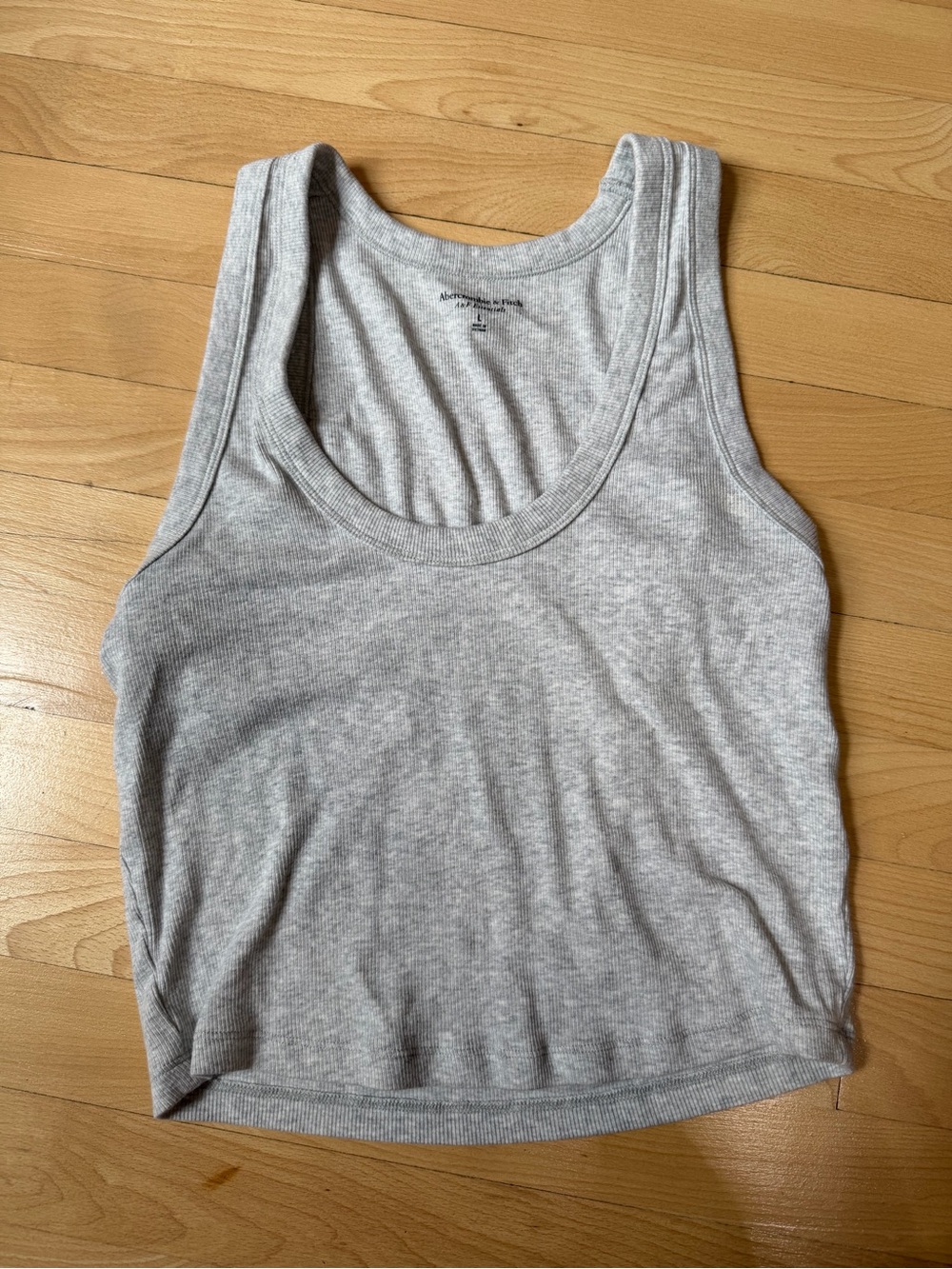 Abercrombie & Fitch Light Gray Ribbed Tank